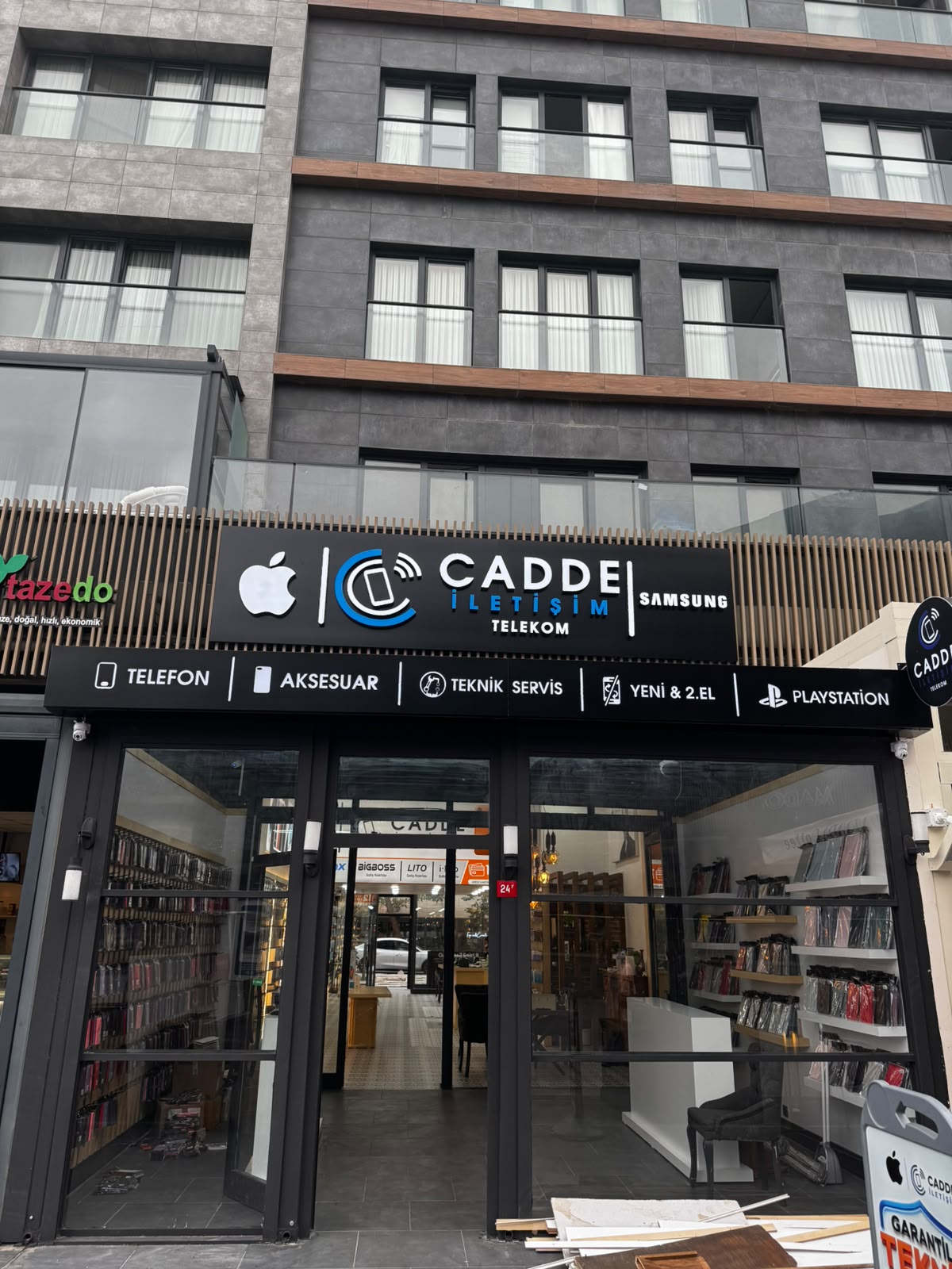 Cadde İletişim Telekom mağaza dış görünüm Çamsan Park Sancaktepe